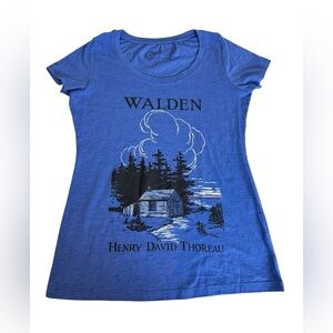 Out of Print Walden Henry David Thoreau Tee Size M